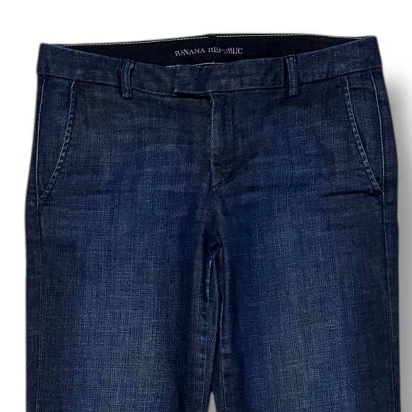 BANANA REPUBLIC Medium Wash Tab Waistband Denim Trousers - Picture 9 of 9